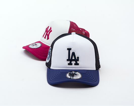 Kšiltovka New Era - MLB World Series 9FORTY Trucker - LA Dodgers - Navy / White