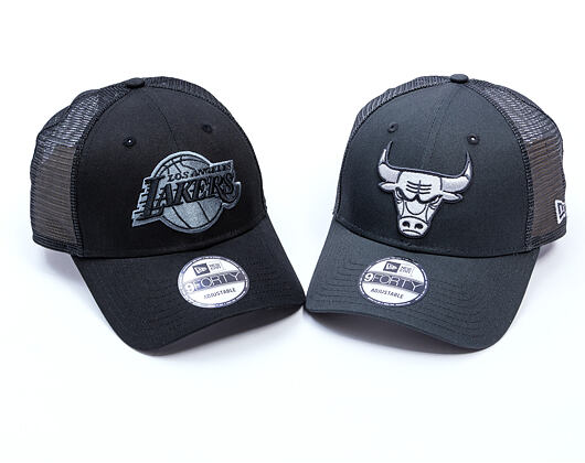 Kšiltovka New Era - NBA Homefield Trucker 9FORTY - LA Lakers - Black / Grey
