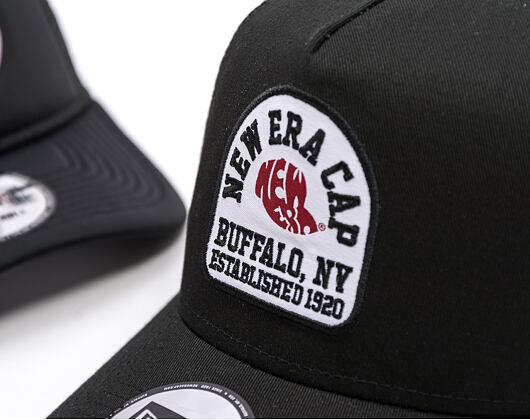 Kšiltovka New Era - Branded Buffalo Patch 9FORTY Trucker - Black