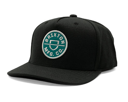 Kšiltovka Brixton - Crest C Mp Snapback - Black/Silver Pine