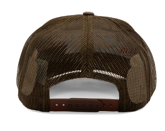 Kšiltovka Brixton - Alpha Block Np C Mp Trucker Hat - Brown/Brown
