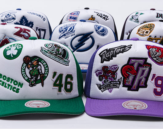 Kšiltovka Mitchell & Ness - Gridlock Trucker Hwc - Toronto Raptors - White