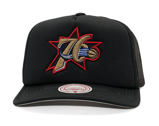 Kšiltovka Mitchell & Ness - Hidden Trucker Hwc - Philadelphia 76Ers - Black
