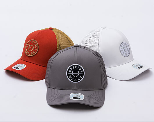 Kšiltovka Brixton - Crest X Mp Snapback - Grey/Grey