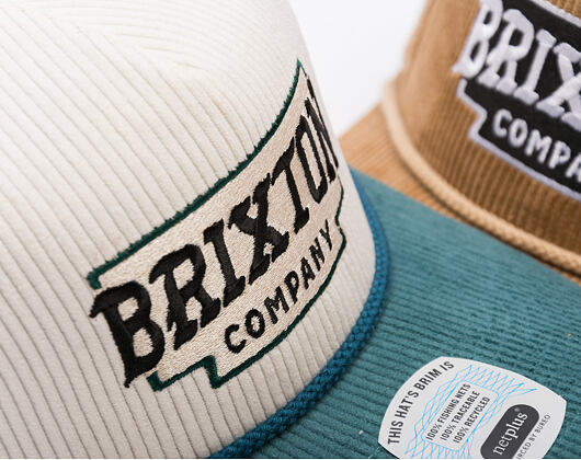 Kšiltovka Brixton - Pierson C Np Mp Snpk - Night Sage/Off White Corduroy