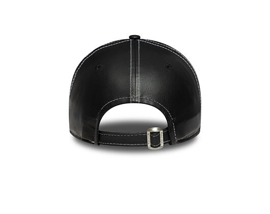 Dámská Kšiltovka New Era - MLB Contrast Stitch PU Leather 9FORTY - NY Yankees - Black / White