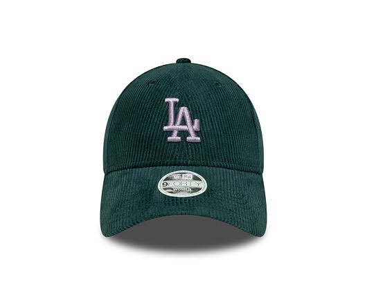 Dámská Kšiltovka New Era - MLB Cord 9FORTY - LA Dodgers - Dark Green / Lavender
