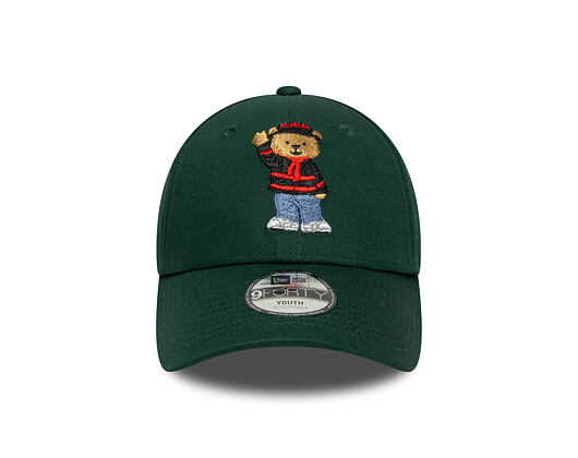 Dětská Kšiltovka New Era - Bear Kids 9FORTY - AC Milan - Dark Green