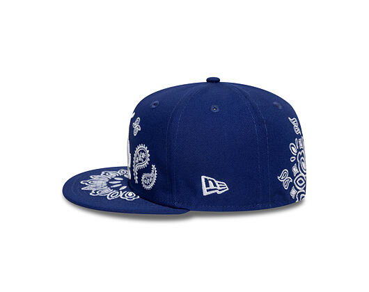 Kšiltovka New Era - MLB Paisley Bandana 59FIFTY - LA Dodgers - Dark Royal