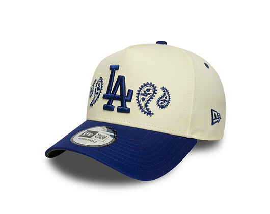 Kšiltovka New Era - MLB Paisley Bandana 9FORTY A-Frame - LA Dodgers - Cream / Dark Royal