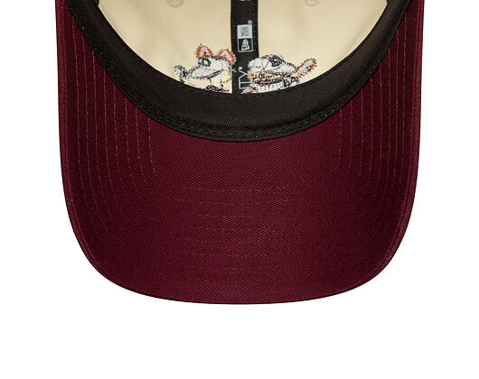 Kšiltovka New Era - Garfield & Odie 9TWENTY - Cream / Burgundy