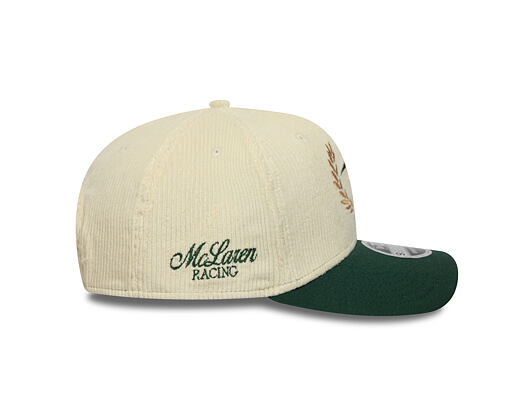 Kšiltovka New Era - F1 Seasonal Cord 9SEVENTY Stretch-Snap - McLaren Racing - Cream / Dark Green