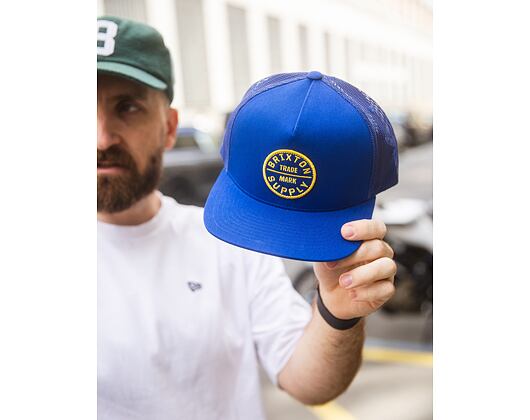 Kšiltovka Brixton - Oath Mp Trucker Hat - Royal/Royal