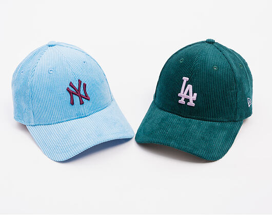 Dámská Kšiltovka New Era - MLB Cord 9FORTY - NY Yankees - Blue / Burgundy