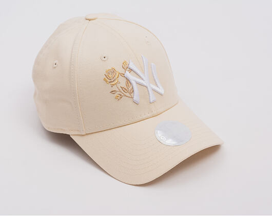 Dámská Kšiltovka New Era - MLB Roses 9FORTY - NY Yankees - Cream
