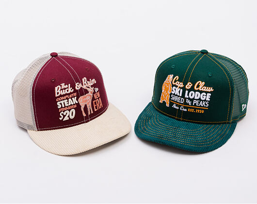 Kšiltovka New Era - Wild Cord 9FIFTY - Burgundy / Stone