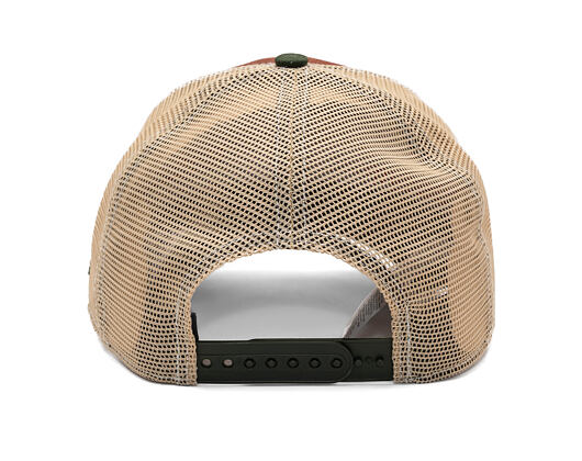 Kšiltovka New Era - Animal Oval Patch 9FORTY Trucker - Dark Seaweed / Auburn