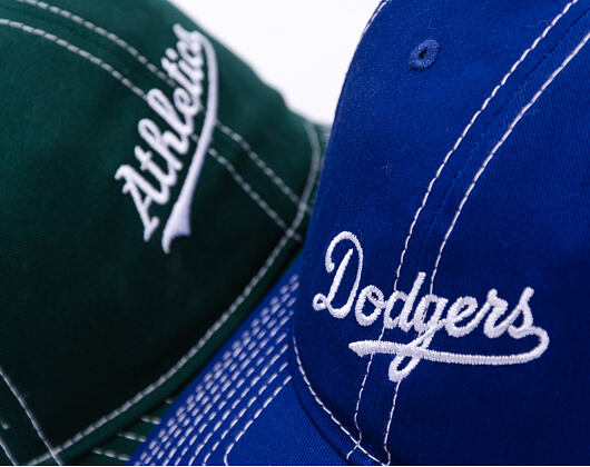 Kšiltovka New Era - MLB Contrast Stitch 9TWENTY - LA Dodgers - Dark Royal / White
