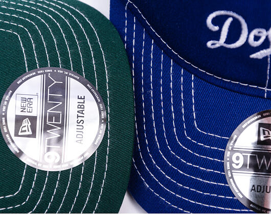 Kšiltovka New Era - MLB Contrast Stitch 9TWENTY - Oakland Athletics - Dark Green / White