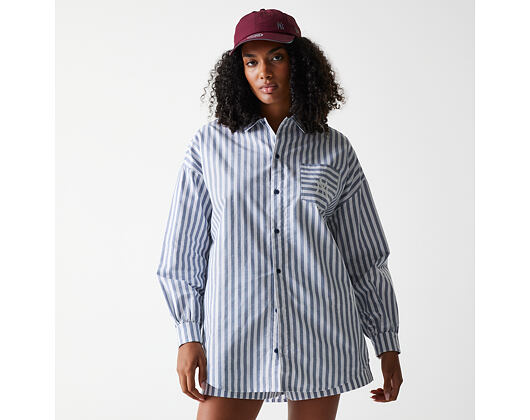 Dámská Košile New Era - MLB Stripe Shirt - NY Yankees - Muted Indigo
