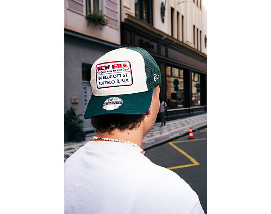 Kšiltovka New Era - Sporty Patch Mesh Golfer 19TWENTY - Cream / Dark Green