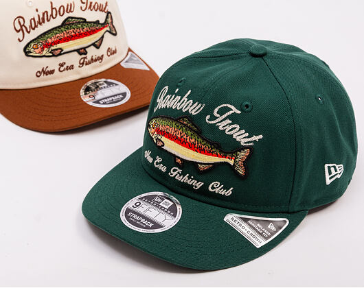 Kšiltovka New Era - Wild "Fishing Club" 9FIFTY Retro Crown - Dark Green