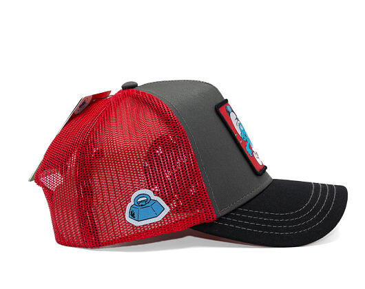 Kšiltovka Capslab - Smurfs Trucker - Strong - Black / Red