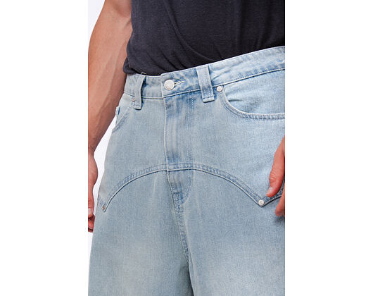 Džíny Karl Kani - Og K Washed Western Relaxed Baggy Jeans - Blue