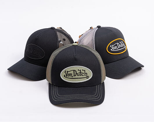 Kšiltovka Von Dutch - Trucker - Classic Logo - Black/Green