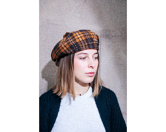 Baret Kangol - New Heritage Flat Cap - Espresso Check