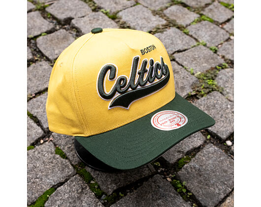 Kšiltovka Mitchell & Ness - Harvest Gold Pro Crown - Boston Celtics - Gold/Green