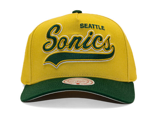 Kšiltovka Mitchell & Ness - Harvest Gold Pro Crown - Seattle Supersonics - Gold/Green