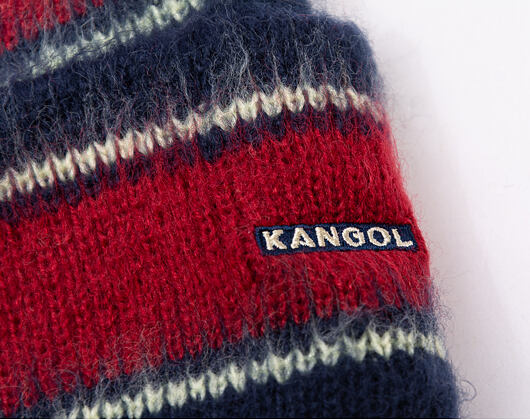 Kulich Kangol - Fuzzy Stripe Beanie - Navy