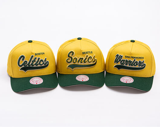 Kšiltovka Mitchell & Ness - Harvest Gold Pro Crown - Seattle Supersonics - Gold/Green