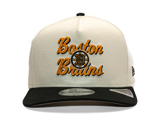 Kšiltovka New Era - NHL Chainstitch 9FIFTY A-Frame - Boston Bruins - Chrome White