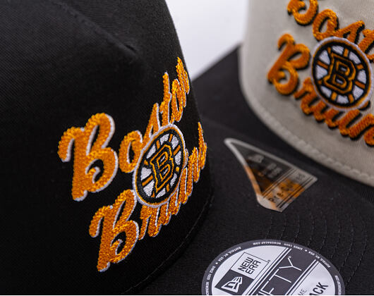Kšiltovka New Era - NHL Chainstitch 9FIFTY A-Frame - Boston Bruins - Black