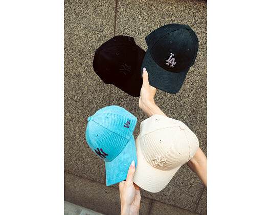 Dámská Kšiltovka New Era - MLB Cord 9FORTY - NY Yankees - Stone