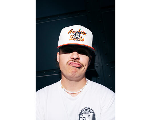 Kšiltovka New Era - NHL Chainstitch 9FIFTY A-Frame - Anaheim Ducks - Chrome White