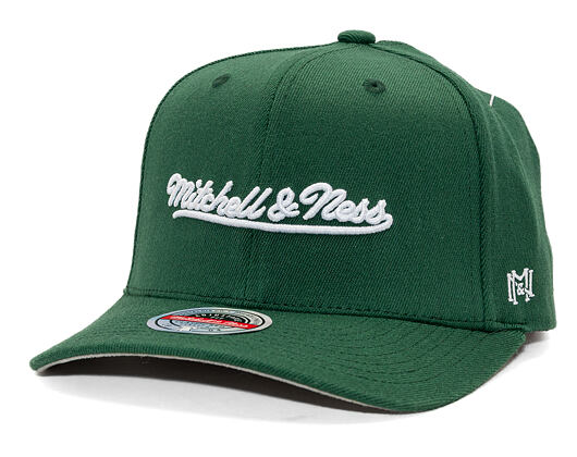 Kšiltovka Mitchell & Ness - Branded Script Stretch  - Dark Green