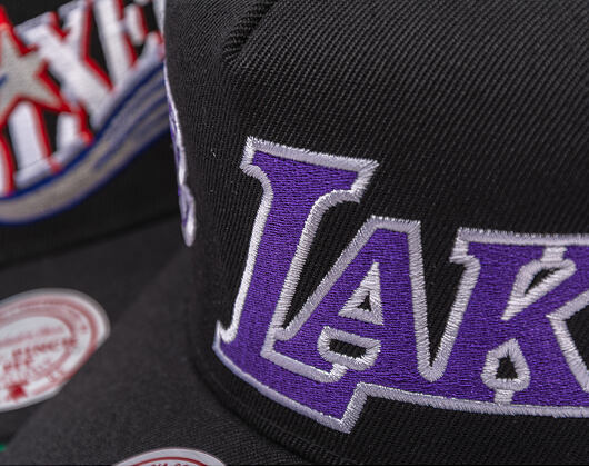 Kšiltovka Mitchell & Ness - NBA Busted Pro - Los Angeles Lakers - Black