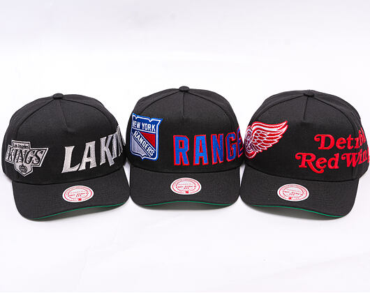 Kšiltovka Mitchell & Ness - NHL Busted Pro - Detroit Red Wings - Black