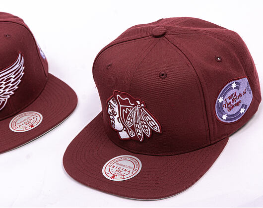 Kšiltovka Mitchell & Ness - NHL Fashion Basic Snapback - Chicago Blackhawks - Dark Purple