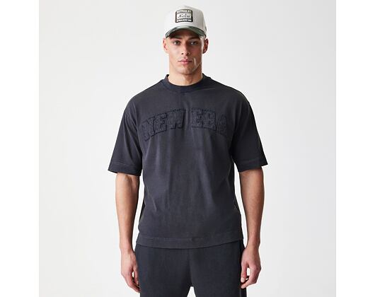 Triko New Era - Branded Washed Oversized Tee - Black