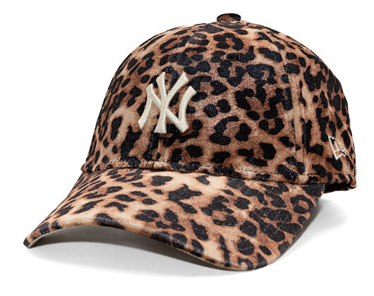 Dámská Kšiltovka New Era - MLB Womens Leo Velour 9FORTY - NY Yankees - Brown / Cream