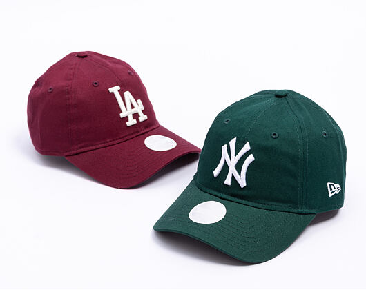 Dámská Kšiltovka New Era - MLB Essential 9TWENTY - NY Yankees - Dark Green / White