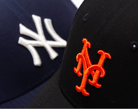 Kšiltovka New Era - MLB Visor Script 9FORTY - NY Mets - Black
