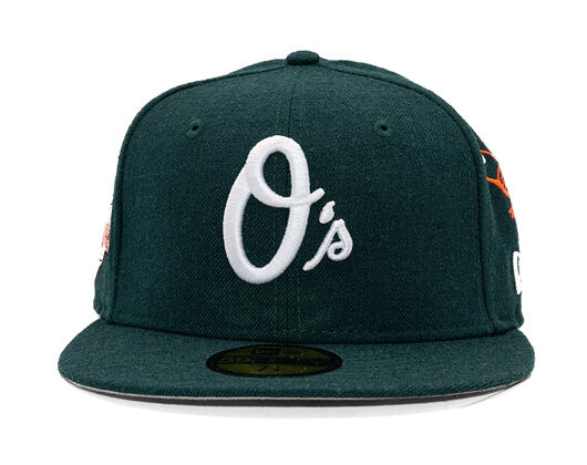 Kšiltovka New Era - MLB "Image Drop" ALL OVER 59FIFTY - Baltimore Orioles - Dark Green