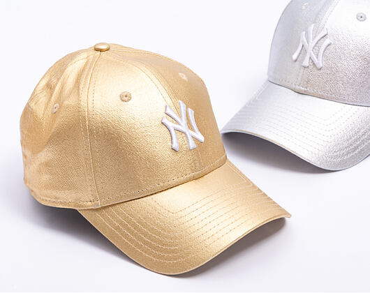 Dámská Kšiltovka New Era - MLB Metallic 9FORTY - NY Yankees - Gold