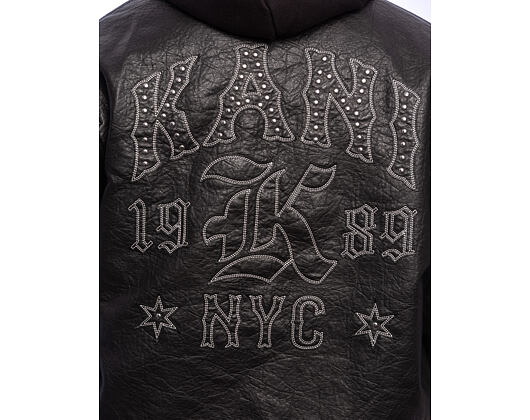 Bunda Karl Kani - Kani Western Pu Leather College Jacket - Black