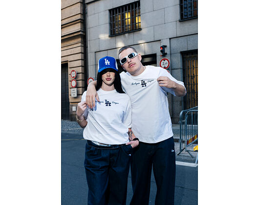 Triko New Era - MLB Graphic Oversized Tee - LA Dodgers - White